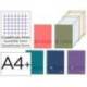 CUADERNO ESPIRAL OXFORD EUROPEANBOOK 8 LIVE&GO TAPA PLASTICO DIN A4+ 160 HOJAS CUADRO 5 MM COLORES SURTIDOS
