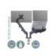 BRAZO PARA MONITOR Y PORTATIL LEITZ ERGO SPACESAVING DUAL GRIS OSCURO
