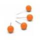 AGUJA SEÑALIZADORA NOBO 6 X 13 MM NARANJA CAJA DE 100 UNIDADES