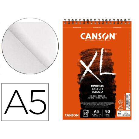 BLOC DE DIBUJO CROQUIS DIN A6 60 HOJAS 90 GR MICROPERFORADO GRANO FINO