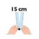 REGLA MAPED PLASTICO PLEGABLE CROC CROC BLISTER DE 1 UNIDAD 15 CM + 1 UNIDAD 30 CM