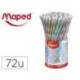 LAPIZ DE GRAFITO MAPED PLASTICO GLITTER DECO HB CON GOMA COLORES SURTIDOS