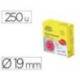ETIQUETA ADHESIVA AVERY SMILE ROJO TRISTE 19 MM ROLLO DE 250 UNIDADES
