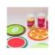 PINTURA ACRILICA LA PAJARITA FLUORESCENTE 35 ML CAJA DE 6 UNIDADES COLORES SURTIDOS