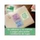 BLOC DE NOTAS ADHESIVAS QUITA Y PON POST-IT SUPER STICKY 76X76 MM 70 HOJAS RECICLADAS PAQUETE DE 14 UNIDADES