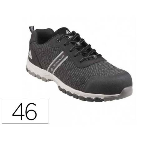 ZAPATO DE SEGURIDAD DELTAPLUS BOSTON DEPORTIVO POLIESTER CON REFUERZO TPU SUELA SELLADA NEGRO TALLA 46