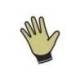 GUANTES DELTAPLUS POLIESTER IMPREGANDO LATEX PALMA Y DEDOS NARANJA FLUOR/NEGRO TALLA 8