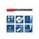 ROTULADOR MARCA STAEDTLER LUMOCOLOR RETROPROYECCION PUNTA DE FIBRA PERMANENTE 317 CAJA DE 14 UNIDADES COLORES SURTIDOS