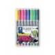 ROTULADOR STAEDTLER LUMOCOLOR PERMANENTE ART ESTUCHE DE 8 UNIDADES COLORES SURTIDOS