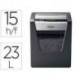 Destructora documentos Rexel momentum X415 destruye grapas y clips.