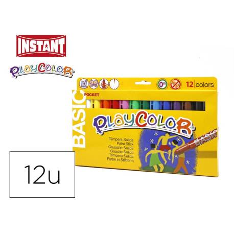 Tempera solida en barra Instant Pocket colores surtidos