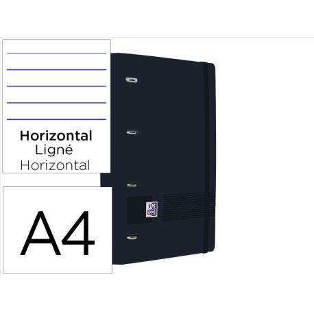 ARCHIVADOR OXFORD EUROBINDER+ LIVE&GO POLYFOAM DIN A4+ 120 HOJAS HORIZONTAL COLOR NEGRO