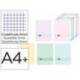 CUADERNO ESPIRAL OXFORD EUROPEANBOOK 5 LIVE&GO TAPA PLASTICO DIN A4+ 120 HOJAS CUADRO 5 MM COLORES PASTEL