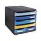 FICHERO DE CAJONES SOBREMESA EXACOMPTA BIG BOX MAXI BEE BLUE 6 CAJONES COLORES SURTIDOS