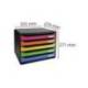 Fichero cajones sobremesa Exacompta Big-Box plus Iderama Arlequin 5 cajones apaisado multicolores