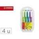 ROTULADOR STABILO FLUORESCENTE FINO SWING COOL ESTUCHE DE 4 UNIDADES COLORES SURTIDOS