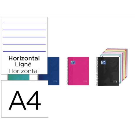 CUADERNO ESPIRAL OXFORD EUROPEANBOOK 10 TAPA EXTRADURA DIN A4 200 HOJAS HORIZONTAL