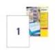 Etiquetas adhesivas marca Avery din A4 imprimibles transparente 210x297 mm