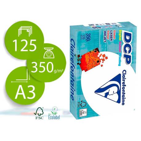 125 Hojas NO ES TAMAÑO FOLIO Papel multifuncion laser color DCP Din A3 350 g/m2