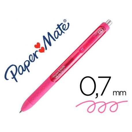 Boligrafo Paper Mate Inkjoy Retractil Gel 0,7 mm Color Rosa