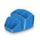 Organizador sobremesa CEP 143x158x93 mm 8 Compartimentos Plástico color Azul