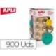 Gomets Apli smile color dorado 20mm