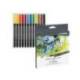 Rotulador Lyra Duo Aqua Brush Art Pen doble punta fina y pincel caja 12 unidades