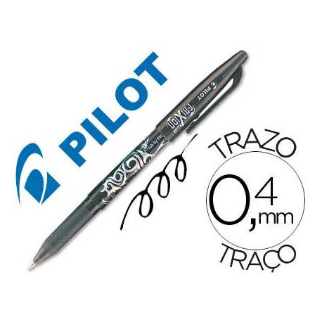 Boligrafo Borrable roller Pilot Frixion 0,4 mm Color Negro