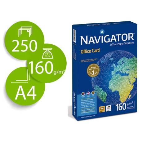 250 Hojas Papel multifuncion A4 Navigator 160 g/m2