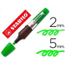 Rotulador Stabilo boss luminator tinta liquida verde
