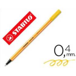 Rotulador Stabilo point 88/44 Amarillo