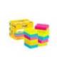 Bloc de notas adhesivas quita y pon post-it 38x51 mm neon. Pack de 12 blocs