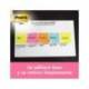 Bloc de notas adhesivas quita y pon post-it 38x51 mm neon. Pack de 12 blocs