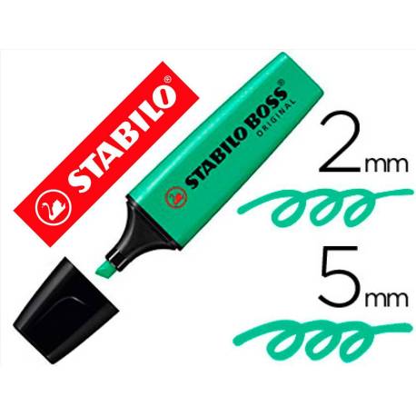 Rotulador Stabilo Boss 70 turquesa fluorescente