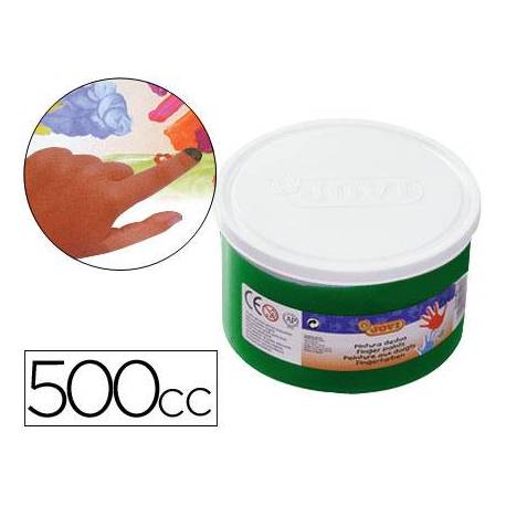 Pintura de dedos Jovi 500 cc color verde
