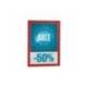 Porta anuncios Durable magnetico adhesivo A4 rojo