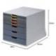 Fichero cajones Durable plastico aplilables 7 cajones color gris