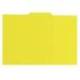 Subcarpeta cartulina color amarillo con pestaña central tamaño folio