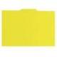 Subcarpeta cartulina color amarillo con pestaña central tamaño folio