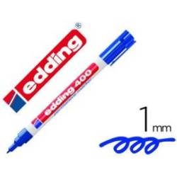 Rotulador Permanente Edding 400 Color Azul Punta Fina