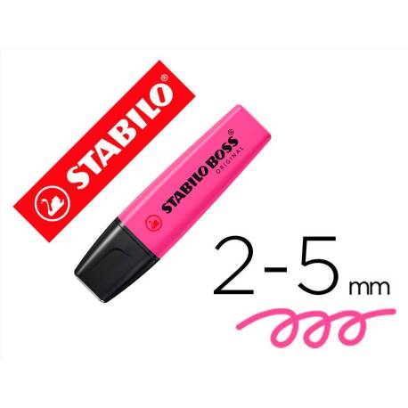 Rotulador Stabilo Boss 70 magenta fluorescente 2/5 mm