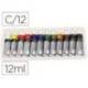 Pintura acrílica Daler Rowney 12 colores surtidos 12 ml