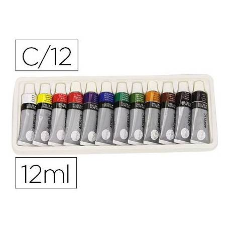 Pintura acrílica Daler Rowney 12 colores surtidos 12 ml