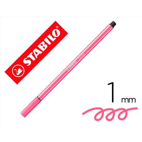Rotulador Stabilo pen 68/29 1 mm Color Rosa claro