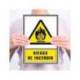 PICTOGRAMA ARCHIVO 2000 RIESGO DE INCENDIO PVC COLOR AMARILLO LUMINISCENTE 210X297 MM