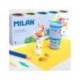 PLASTILINA MILAN SOFT DOUGH BASIC CAJA DE 10 BOTES COLORES SURTIDOS 85 G