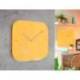 RELOJ LEITZ COSY DE PARED SILENCIOSO CRISTAL 30X30CM AMARILLO