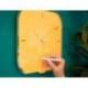 RELOJ LEITZ COSY DE PARED SILENCIOSO CRISTAL 30X30CM AMARILLO