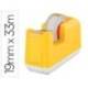 PORTARROLLO SOBREMESA LEITZ COSY PLASTICO PARA CINTAS 33 MT COLOR AMARILLO