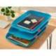 BANDEJA SOBREMESA LEITZ PLASTICO SET DE 3 UNIDADES COLOR AZUL